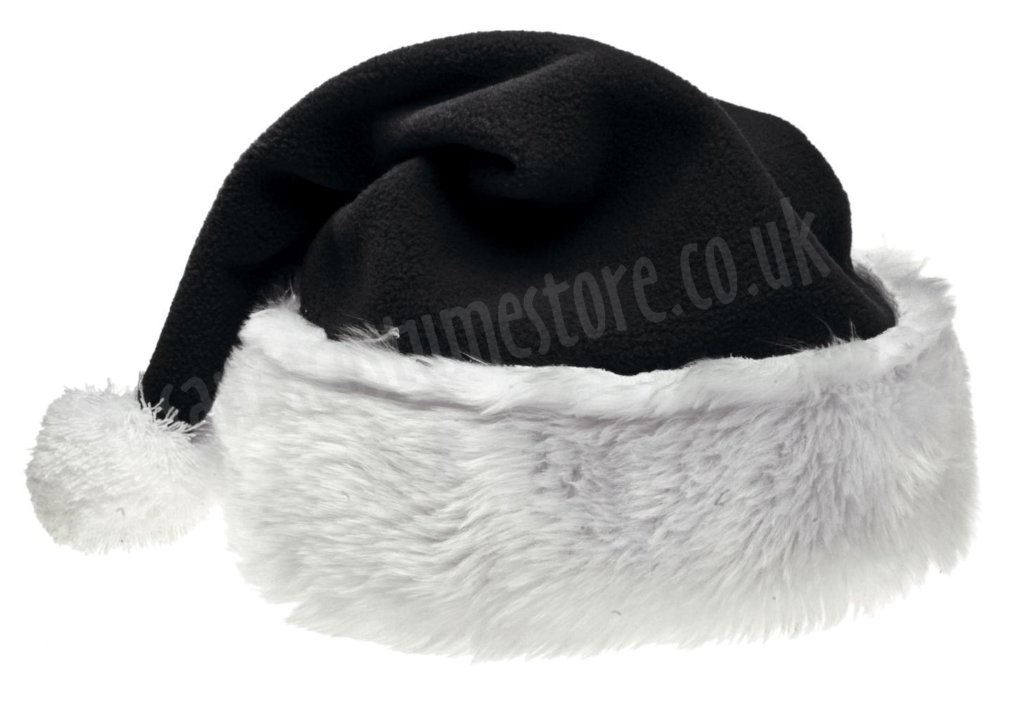 black santa cap