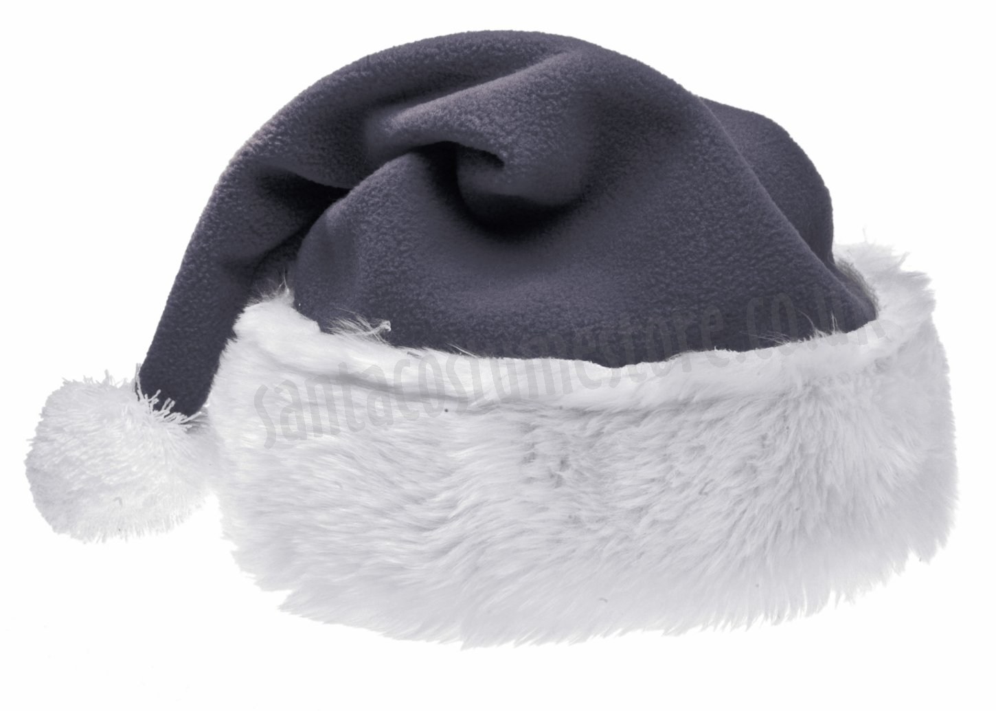 Grey Santa's hat - santacostumestore.co.uk