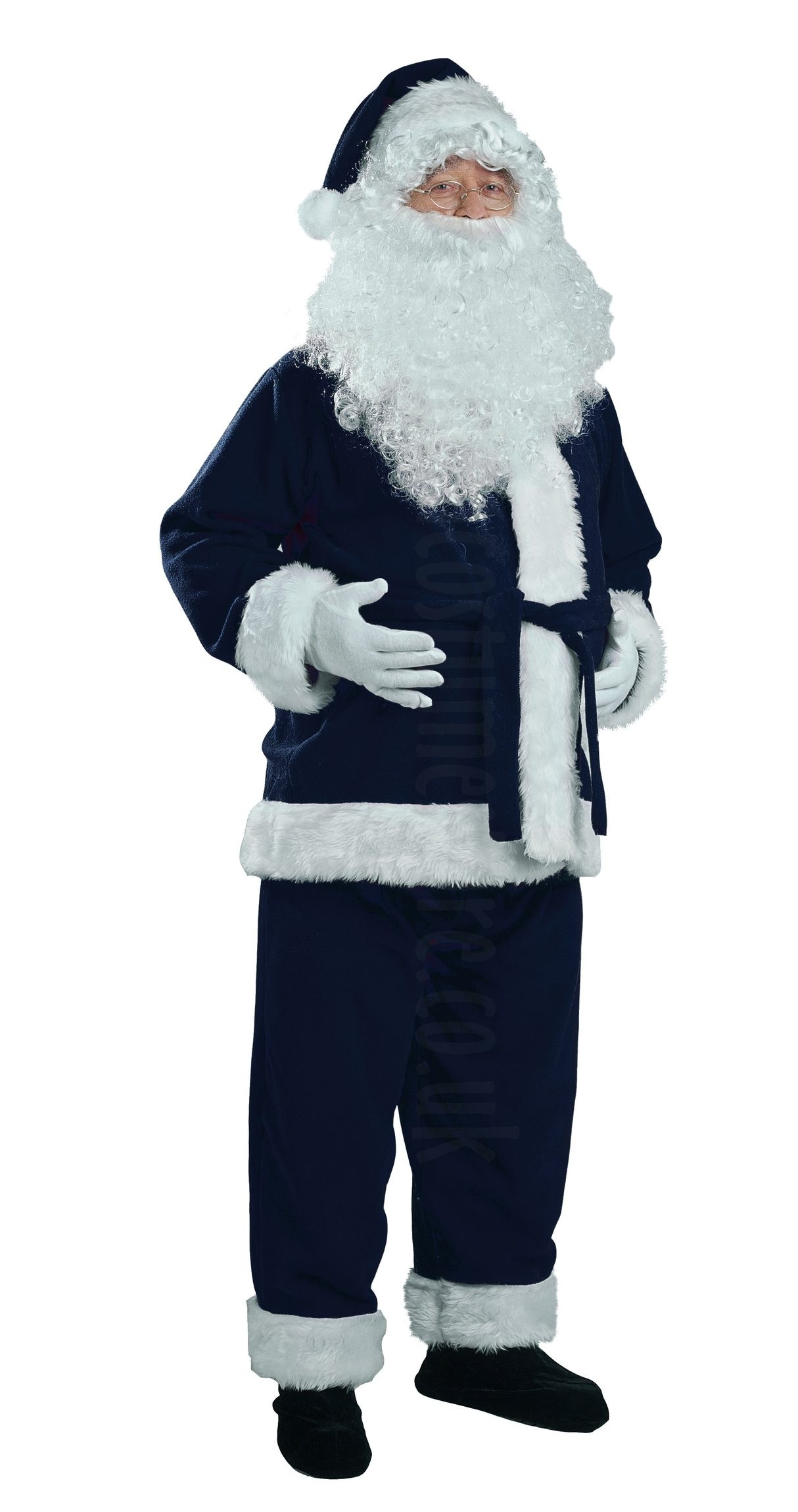 Blue shop santa costume