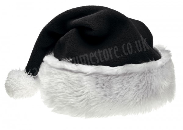 black Santa's hat