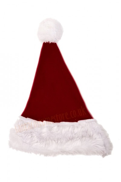 Burgundy Santa's hat for children