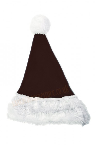 Dark brown Santa's hat for children