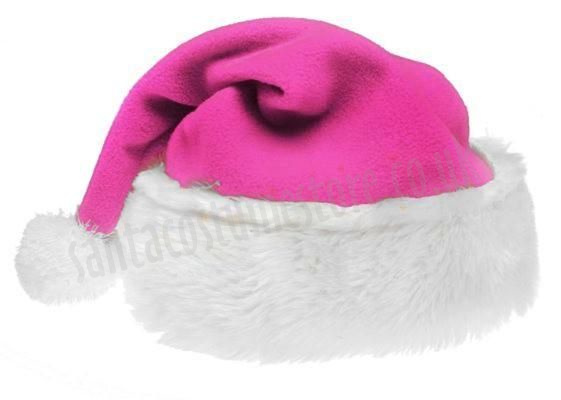 Neon pink Santa's hat