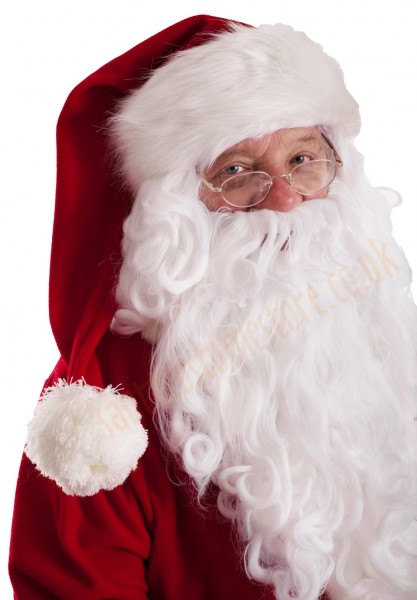 Professional Santa suit with long fur - Santa's hat