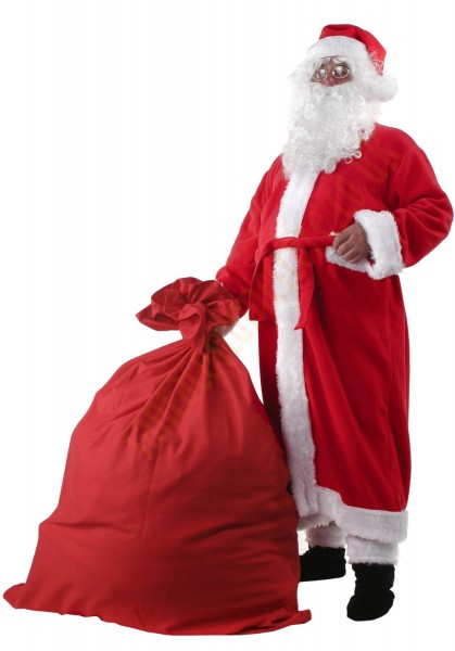 Santa suit with coat -  glasses/sack for presents
