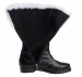 black leather Santa boots (artificial leather) - inside