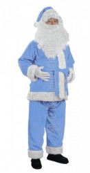 baby blue Santa suit - jacket, trousers and hat