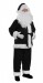 black Santa suit - jacket, trousers and hat