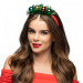 Christmas tiara, a diadem with colourful baubles