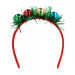 Christmas tiara, a diadem with colourful baubles
