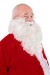 classic white Santa beard with wig - fastening