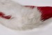 red fleece Santa hat with long fur