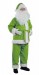 light olive green Santa suit made of fleece - jacket, trousers and hat