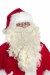 long pale cream Santa beard (40cm) with wig - front view