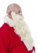 long pale cream Santa beard (40cm) with wig - fastening
