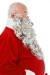 grey Santa beard with wig - fastening