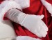 long Santa gloves, long white cotton gloves