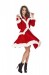 red plush miss Santa dress
