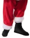 black boot covers with Santa suit, Santa Claus boot covers