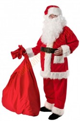 Santa suit with long fur - belt/boot covers