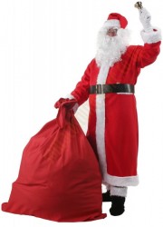 Santa suit with coat - bell, gloves