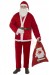 thin plush Santa suit  set- sack and gloves