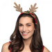 Tiara with golden reindeer antlers