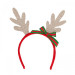 Tiara with golden reindeer antlers