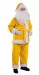 yellow Santa suit made of fleece - jacket, trousers and hat